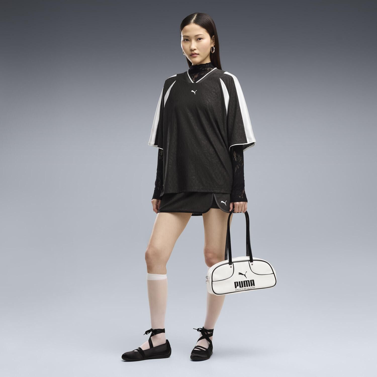 PUMA「【PUMA ｳｪｱ】W LACE PACK OVERSIZED JERSEY」|Tシャツ・カットソー|