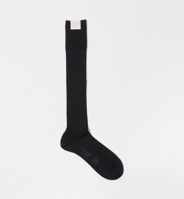 UNITED ARROWS「リブ ホーズ ソックス」|ソックス|BLACK