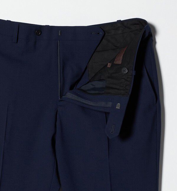 UNITED ARROWS「トロピカル ノープリーツ スラックス COMFORT EASY‐MODEL 2WAYストレッチ 撥水」|スラックス|