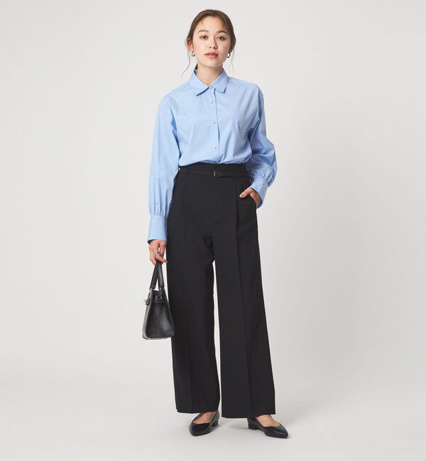 UNITED ARROWS green label relaxing「フェイクパールボタン シャツ」|シャツ・ブラウス|