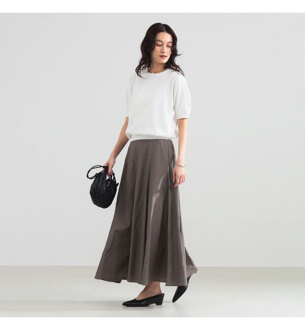 Demi-Luxe BEAMS 「SLOANE / 18ゲージ 天竺 クルーネック ショートスリーブ ニット」|ニット・セーター|