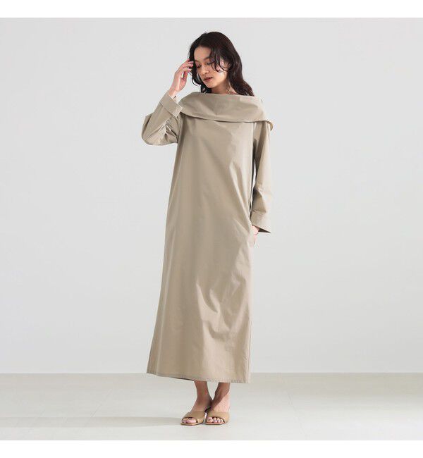 Demi-Luxe BEAMS 「オフショルダー ロングワンピース」|ワンピース|