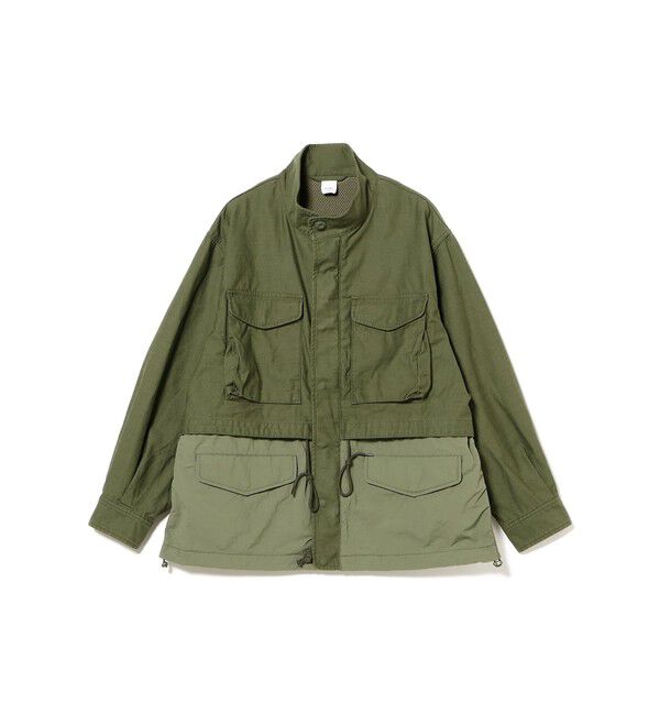 BEAMS「M65 レイヤード ジャケット【ワイドフィット】」|ブルゾン・スタジャン|OLIVE