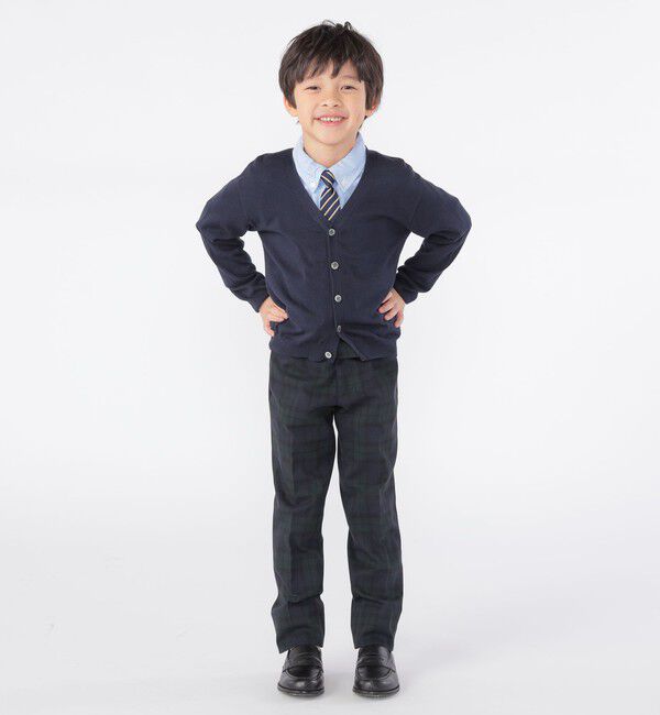 SHIPS KIDS「SHIPS KIDS:110～130cm /〈洗濯機可能〉セレモニー ウォッシャブル ブラックウォッチ ロング パンツ」|その他|