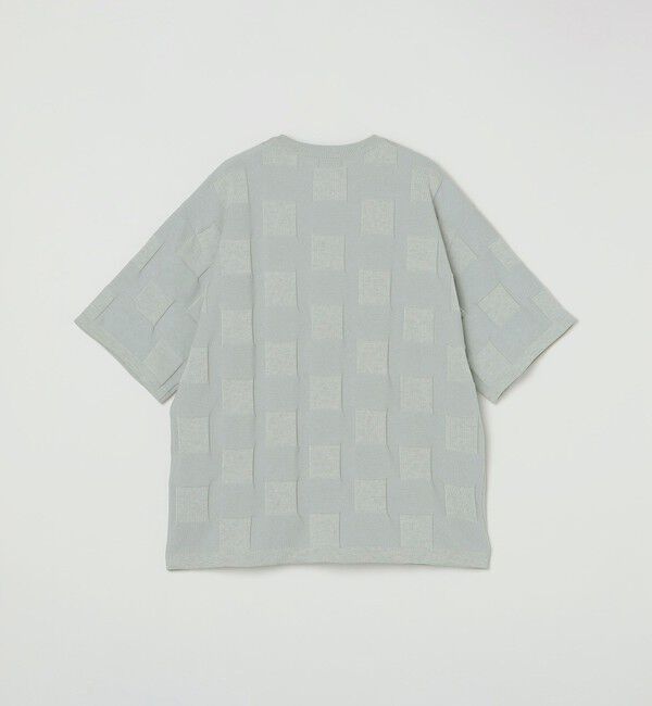 SHIPS「SHIPS:〈手洗い可能〉Amossa(R) シャンティ ブロック リンクス編み ニット Tシャツ」|Tシャツ・カットソー|