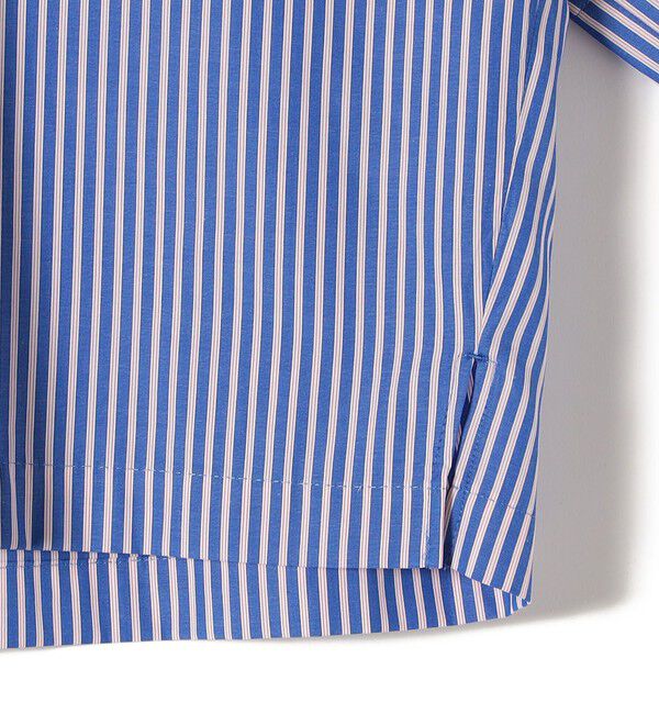 SHIPS for women「SHIPS Primary Navy Label:〈手洗い可能〉コットン ストライプ T ブラウス」|シャツ・ブラウス|