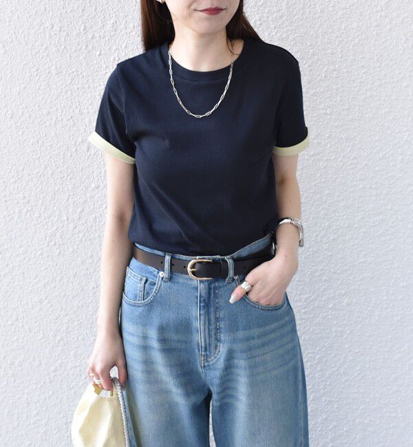 SHIPS Colors 「SHIPS Colors:〈手洗い可能〉シアー ドライ タッチ バイカラー TEE◇」|Tシャツ・カットソー|