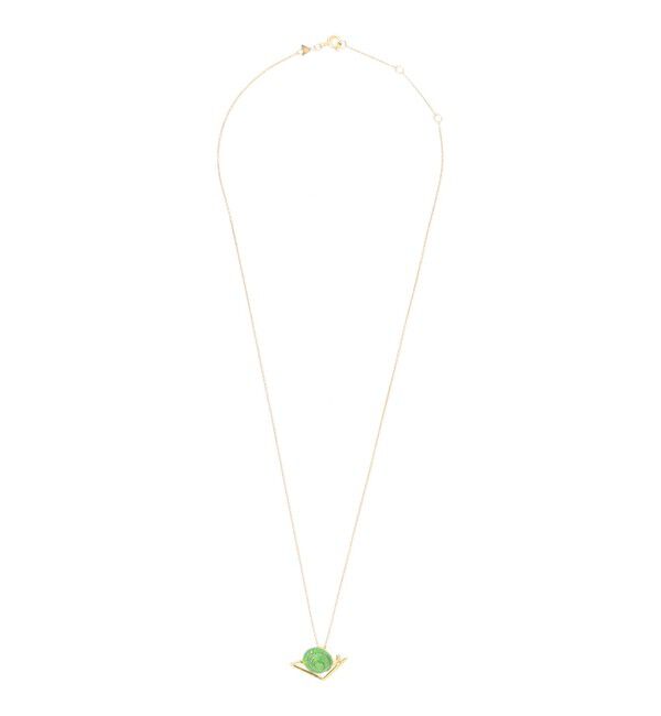 TOMORROWLAND GOODS「ALIITA CARACOL GREEN ネックレス」|ネックレス|92 ゴールド系
