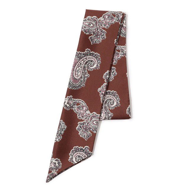 TOMORROWLAND GOODS「TOMORROWLAND シルク スカーフ」|バンダナ・スカーフ|48 ダークブラウン系