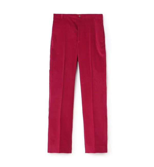 TOMORROWLAND BUYING WEAR「BERNARD ZINS SPENDER コットンコーデュロイ ワイドトラウザーズ」|スラックス|37 ダークレッド