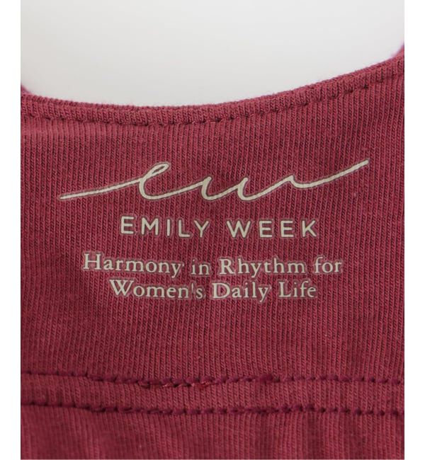 EMILYWEEK「【RESET】オーガニックコットン混 ブラキャミソール（ベージュ、ボルドー）」|インナー|