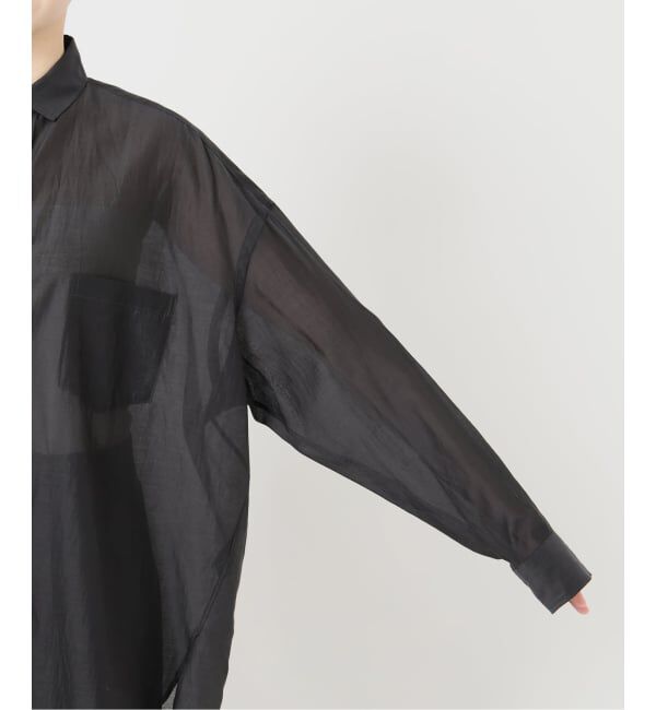 VERMEIL par iena「TICCA ティッカ コットンシルクスクエアビッグシャツ uni 0261401113」|シャツ・ブラウス|