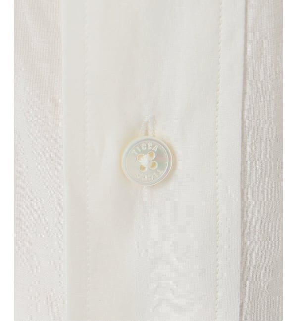 VERMEIL par iena「TICCA ティッカ コットンシルクスクエアビッグシャツ uni 0261401113」|シャツ・ブラウス|
