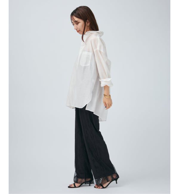 VERMEIL par iena「TICCA ティッカ コットンシルクスクエアビッグシャツ uni 0261401113」|シャツ・ブラウス|