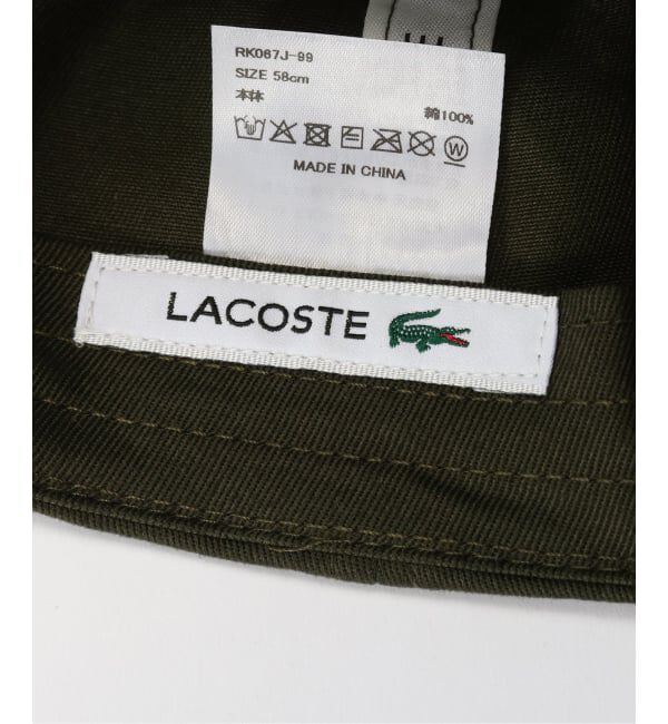 SLOBE IENA「LACOSTE/ラコステ L キャップ RK067J-99」|キャップ・キャスケット|