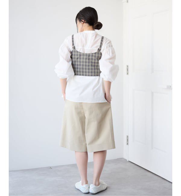 IENA「【一部店舗限定】JANE SMITH/ジェーンスミス CHECK TOPS ビスチェ 26SBL-464L」|シャツ・ブラウス|