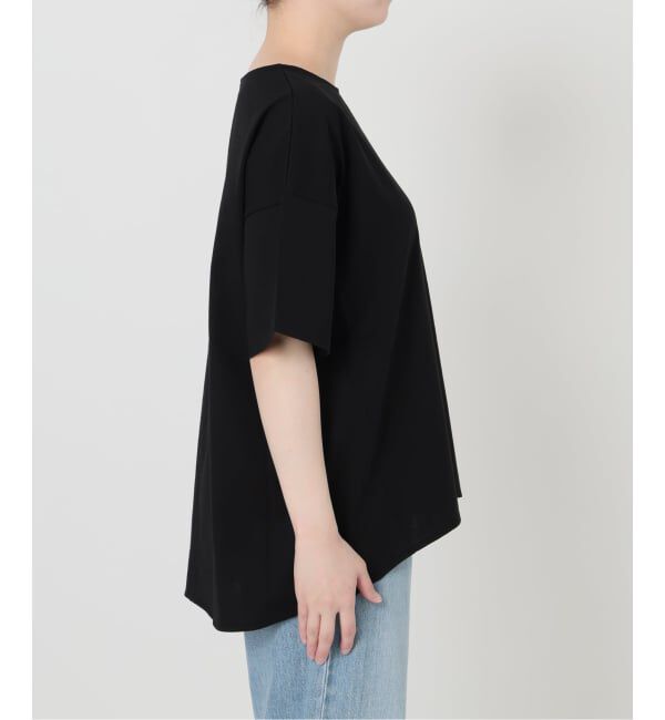 IENA「《接触冷感》ボートネック オーバーサイズフォルムTシャツ」|Tシャツ・カットソー|