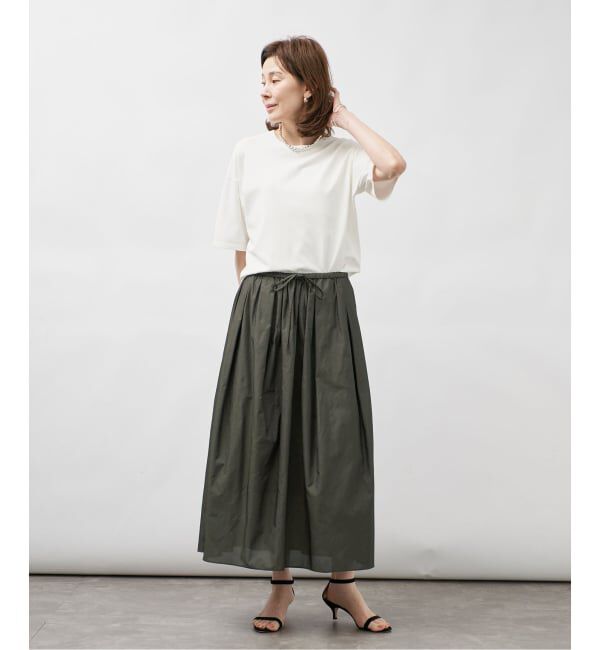 VERMEIL par iena「《予約》メッシュタックギャザースカート」|スカート|