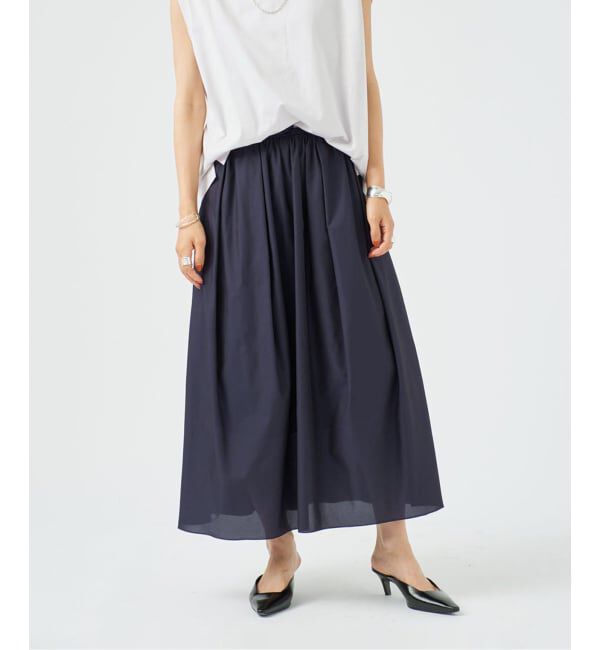 VERMEIL par iena「《予約》メッシュタックギャザースカート」|スカート|
