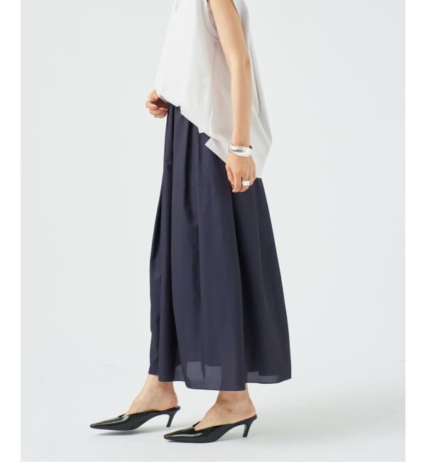 VERMEIL par iena「《予約》メッシュタックギャザースカート」|スカート|
