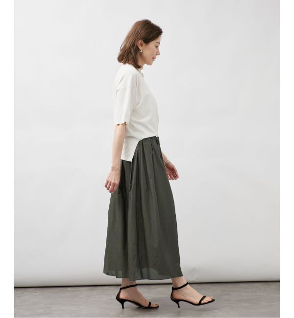 VERMEIL par iena「《予約》メッシュタックギャザースカート」|スカート|