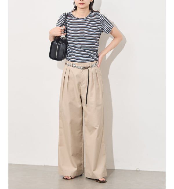 JOURNAL STANDARD「【osedit】2tuck buckle back CHINOS」|チノ|