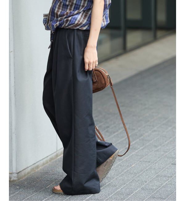 JOURNAL STANDARD「【osedit】2tuck buckle back CHINOS」|チノ|