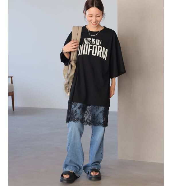 JOURNAL STANDARD relume「《WEB限定追加》【ARCHIVE STANCE】 lace switching Tee」|Tシャツ・カットソー|