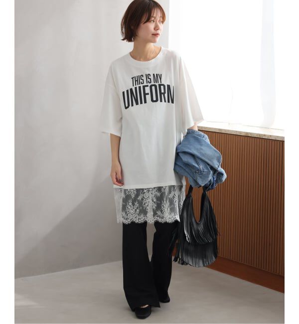 JOURNAL STANDARD relume「《WEB限定追加》【ARCHIVE STANCE】 lace switching Tee」|Tシャツ・カットソー|