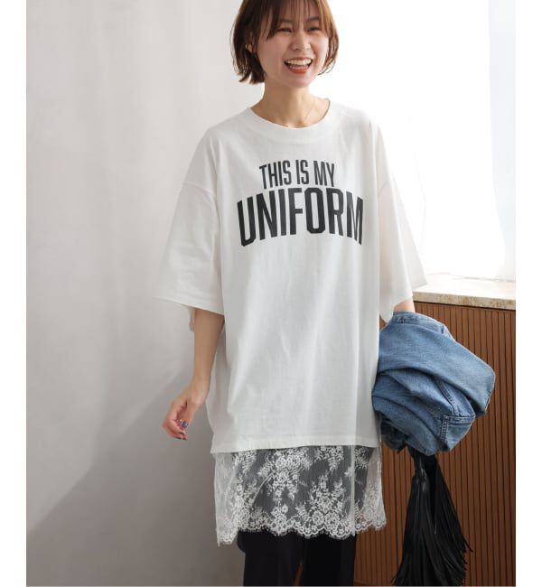 JOURNAL STANDARD relume「《WEB限定追加》【ARCHIVE STANCE】 lace switching Tee」|Tシャツ・カットソー|