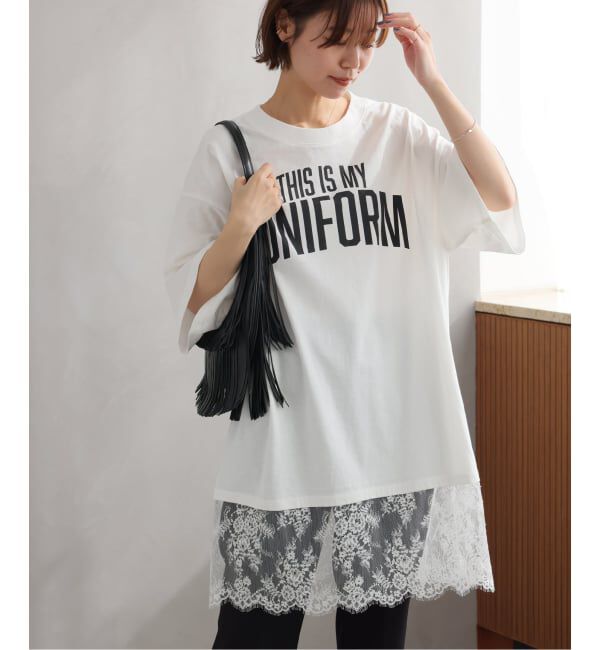 JOURNAL STANDARD relume「《WEB限定追加》【ARCHIVE STANCE】 lace switching Tee」|Tシャツ・カットソー|