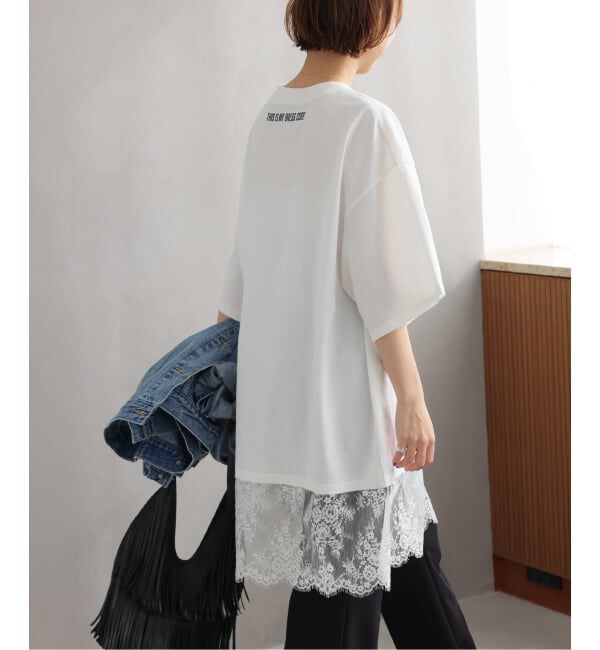 JOURNAL STANDARD relume「《WEB限定追加》【ARCHIVE STANCE】 lace switching Tee」|Tシャツ・カットソー|
