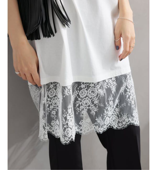 JOURNAL STANDARD relume「《WEB限定追加》【ARCHIVE STANCE】 lace switching Tee」|Tシャツ・カットソー|