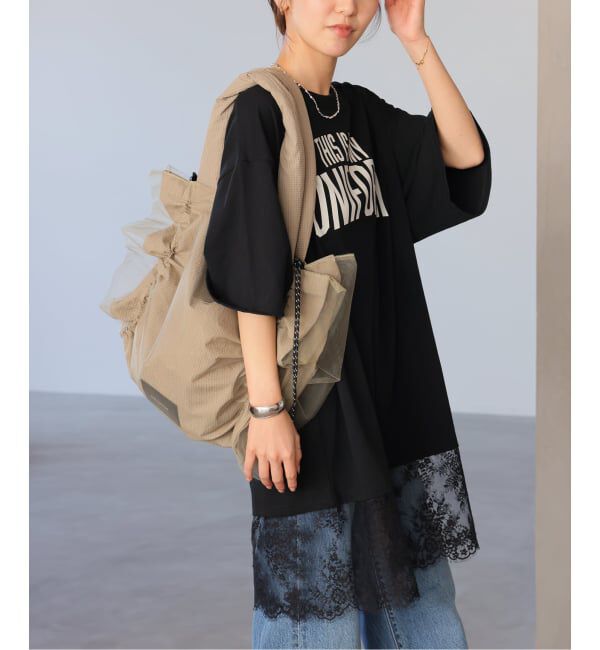 JOURNAL STANDARD relume「《WEB限定追加》【ARCHIVE STANCE】 lace switching Tee」|Tシャツ・カットソー|