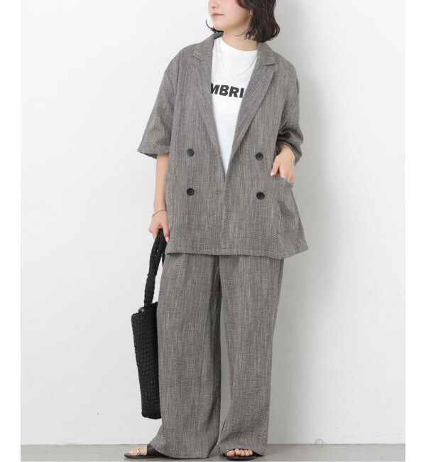 JOURNAL STANDARD relume「スラブハーフスリーブジャケット」|テーラードジャケット|