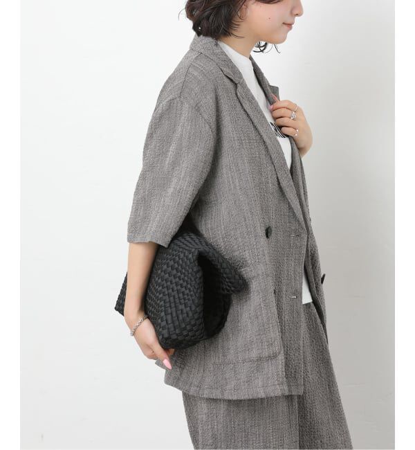 JOURNAL STANDARD relume「スラブハーフスリーブジャケット」|テーラードジャケット|