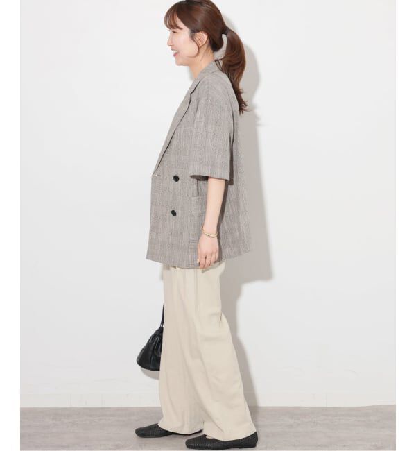 JOURNAL STANDARD relume「スラブハーフスリーブジャケット」|テーラードジャケット|