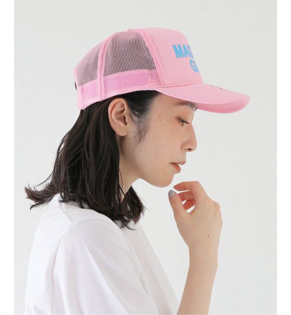 Oriens JOURNAL STANDARD「【Ashley Williams】 PINK TRUCKER HAT」|キャップ・キャスケット|