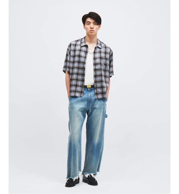 JOURNAL STANDARD「キュプラ オンブレ チェック レギュラー シャツ」|シャツ・ブラウス|