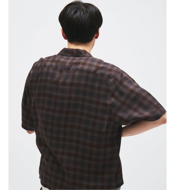 JOURNAL STANDARD「キュプラ オンブレ チェック レギュラー シャツ」|シャツ・ブラウス|