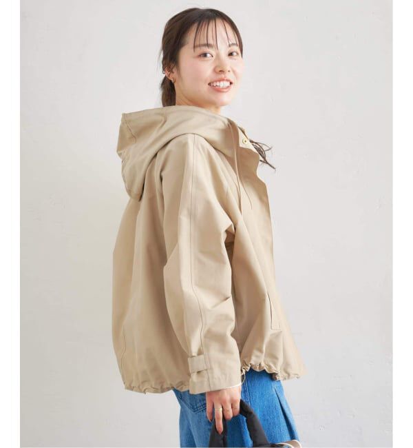 U by SPICK&SPAN「《WEB限定 / 追加》コットン/ナイロングログランフレアブルゾン」|ブルゾン・スタジャン|
