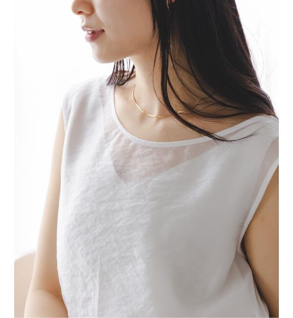 NOBLE「《セットアップ対応》【洗える】シアーレイヤードサテンキャミ」|シャツ・ブラウス|