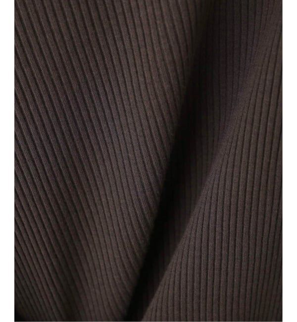 Spick and Span「コットンシルケットリブハーフスリーブプルオーバー」|Tシャツ・カットソー|