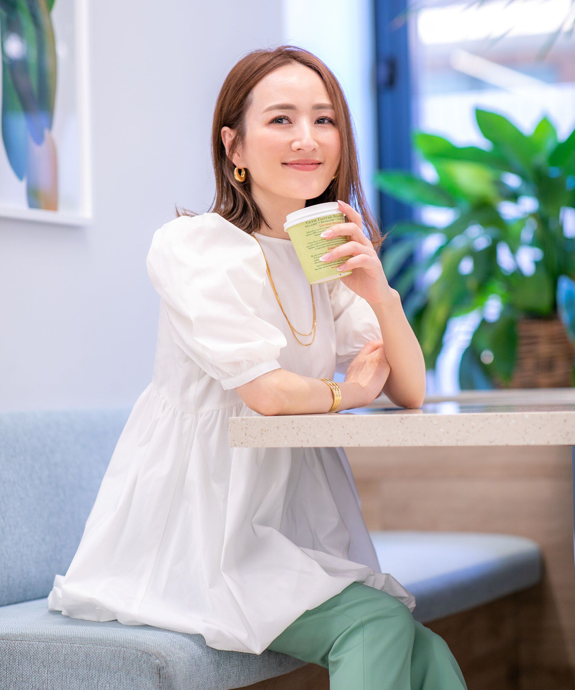 nano･universe「「星玲奈&times;NANO universe」タックスリーブバルーンブラウス」|シャツ・ブラウス|
