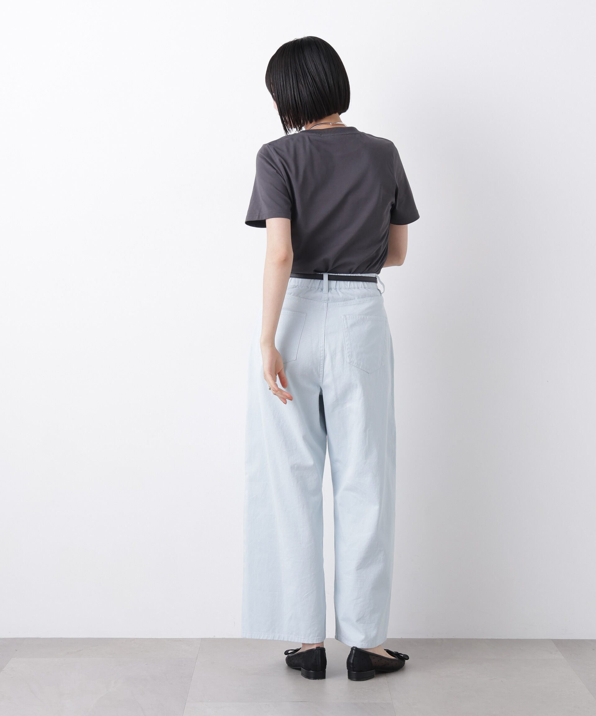 nano･universe「接触冷感&紫外線防止機能 ロゴプリントTシャツ」|Tシャツ・カットソー|