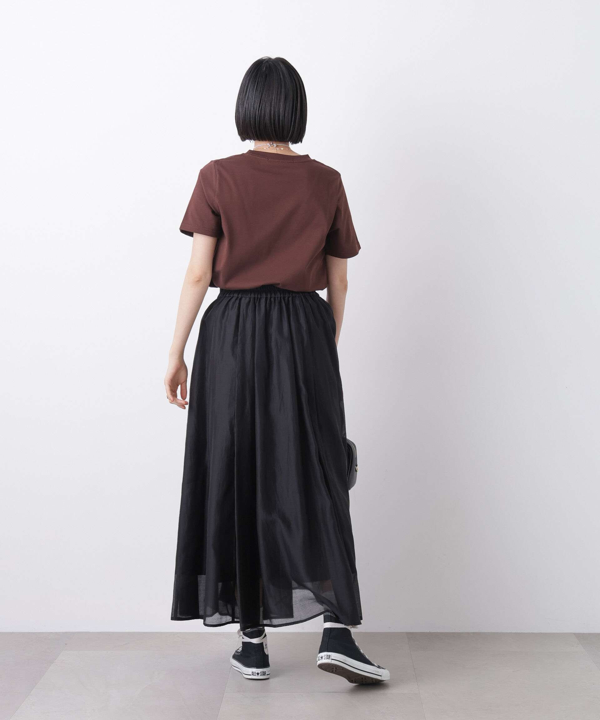 nano･universe「接触冷感&紫外線防止機能 ロゴプリントTシャツ」|Tシャツ・カットソー|