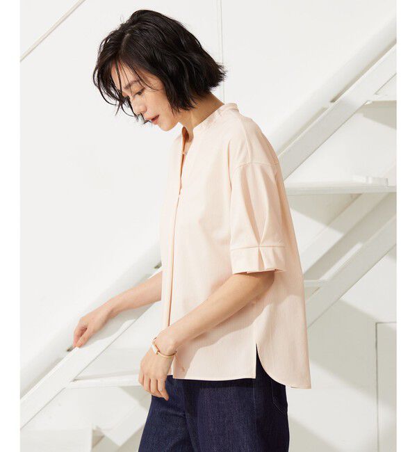 自由区「【WEB限定・洗える】トリコットジャージー カットソー」|シャツ・ブラウス|