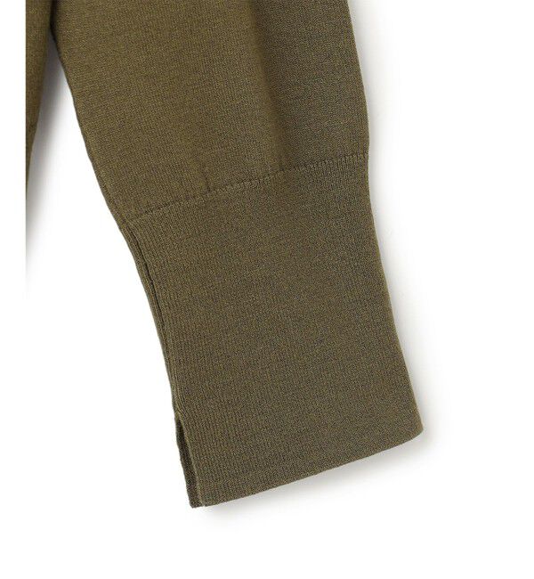 BEIGE,「WILLOW / アシンメトリーレースクルーネックニット」|ニット・セーター|