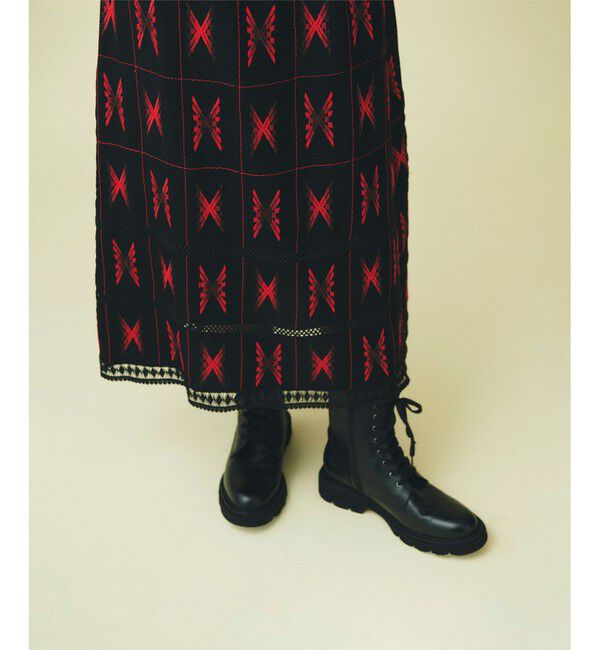 GRACE CONTINENTAL「キカ刺繍ロングスカート」|スカート|