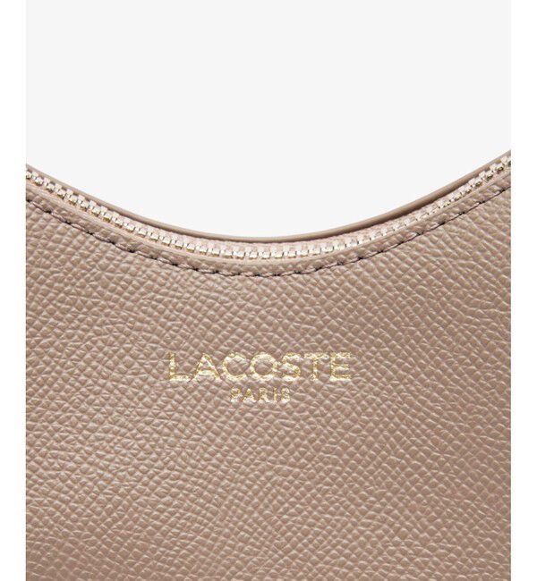 LACOSTE「シャンゼリゼ レザーハーフムーンショルダーバッグ」|ショルダー・メッセンジャー|